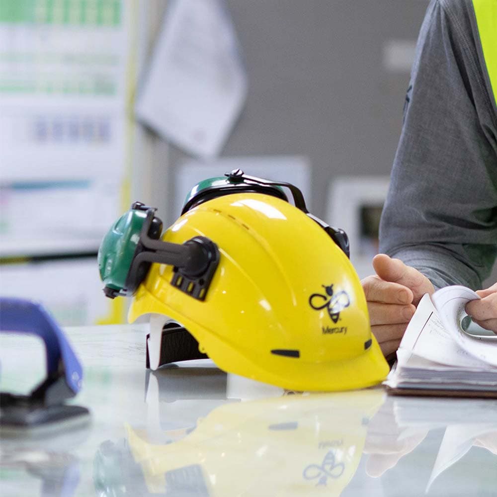 Tracing health safety wellbeing helmet