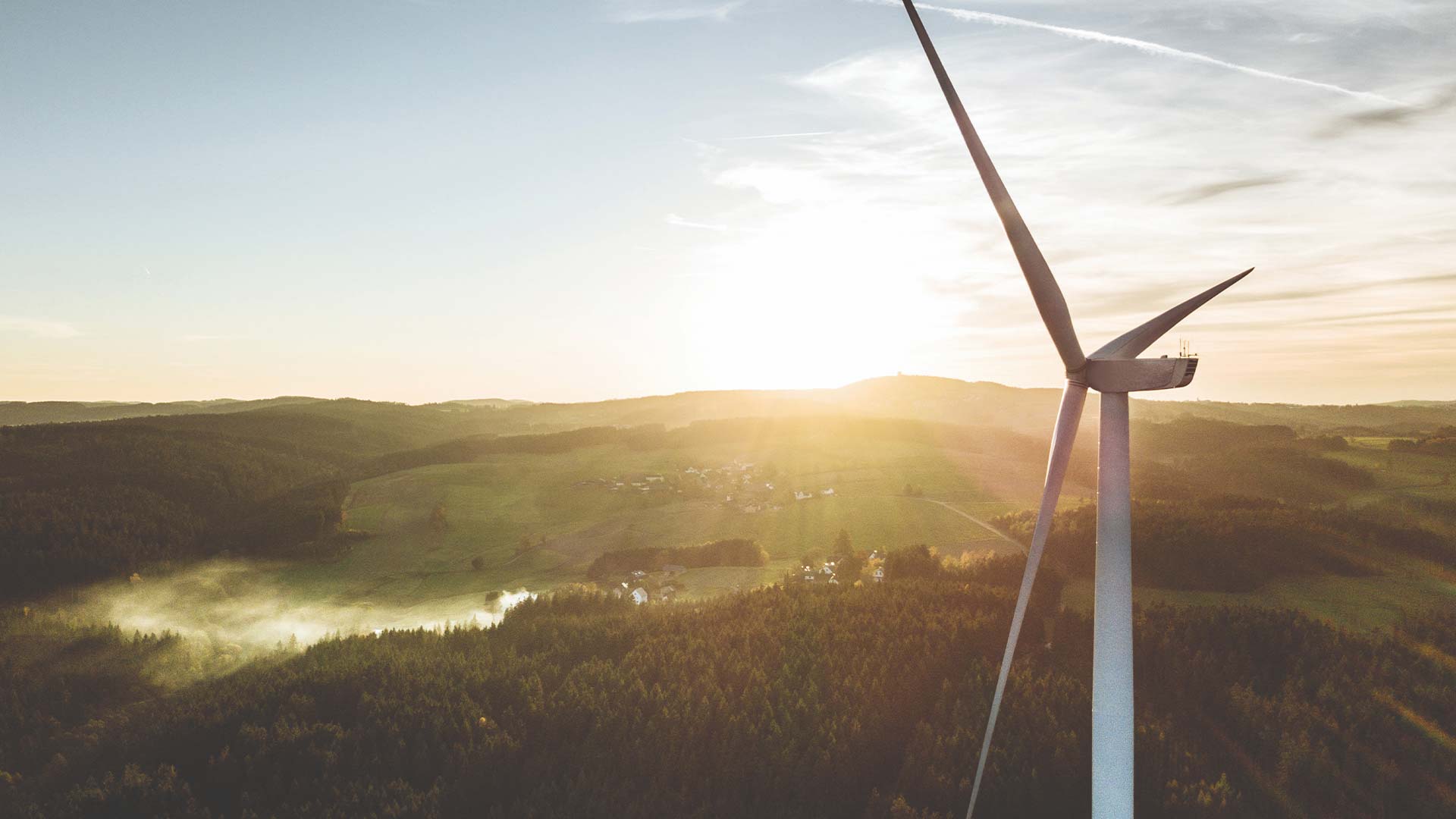 Wind turbines at Mercury