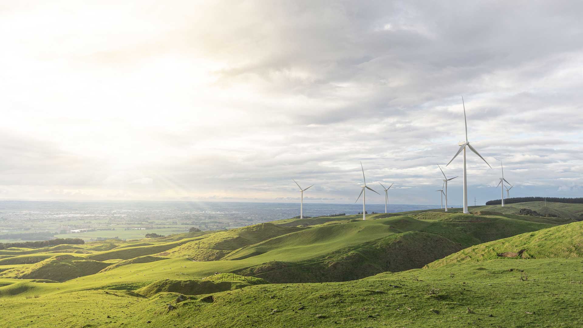 Wind turbines at Mercury
