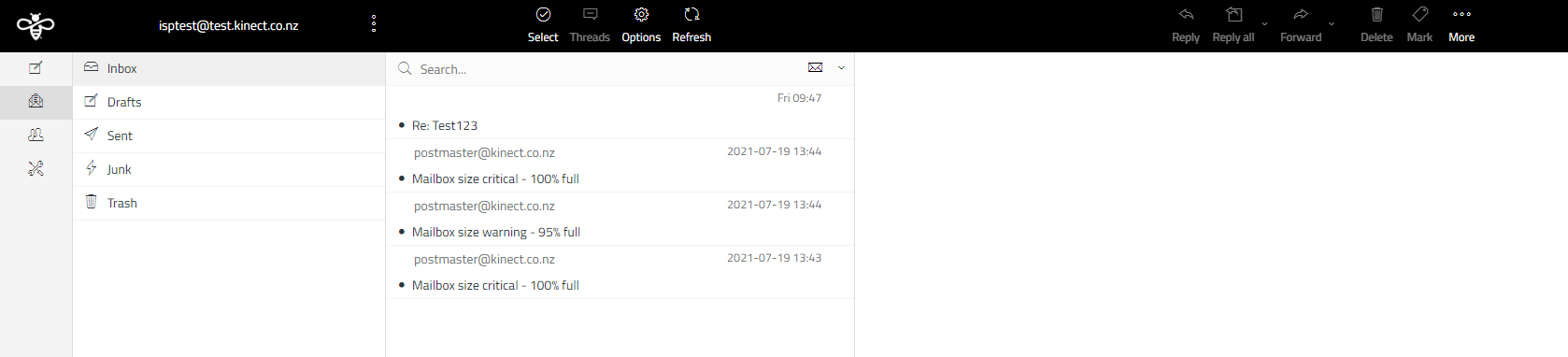 Using your Webmail inbox